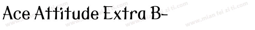 Ace Attitude Extra B字体转换